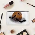 Halloween Orange Moon Cosmetic Bag (Small)