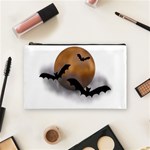 Halloween Orange Moon Cosmetic Bag (Medium)