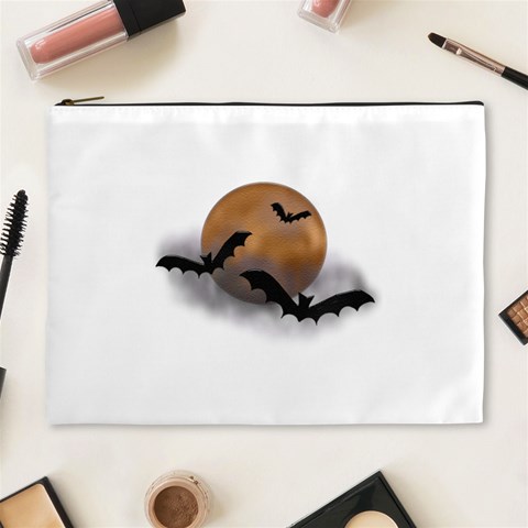 Halloween Orange Moon Cosmetic Bag (XL) from ArtsNow.com Front