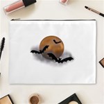 Halloween Orange Moon Cosmetic Bag (XL)