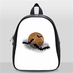 Halloween Orange Moon School Bag (Small)