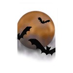 Halloween Orange Moon Memory Card Reader (Rectangular)