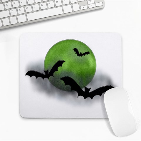 Halloween Green Moon Large Mousepad from ArtsNow.com Front