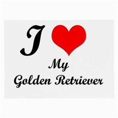 I Love My Golden Retriever Glasses Cloth (Large, Two Sides) from ArtsNow.com Front