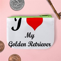 I Love My Golden Retriever Mini Coin Purse from ArtsNow.com Back