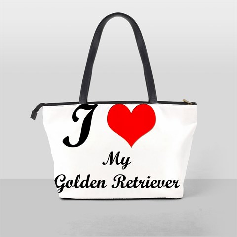 I Love My Golden Retriever Classic Shoulder Handbag from ArtsNow.com Back