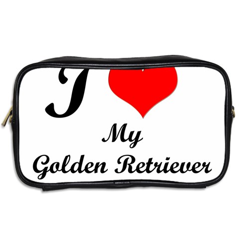 I Love My Golden Retriever Toiletries Bag (Two Sides) from ArtsNow.com Back