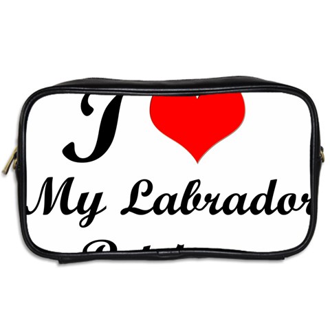 I Love My Labrador Retriever Toiletries Bag (Two Sides) from ArtsNow.com Back