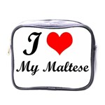 I Love My Maltese Mini Toiletries Bag (One Side)