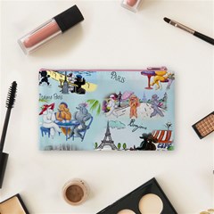 Poodles in Paris Cosmetic Bag (Small) from ArtsNow.com Back