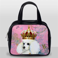 White Poodle Princess Classic Handbag (Two Sides) from ArtsNow.com Back