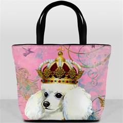 White Poodle Princess Bucket Bag from ArtsNow.com Back