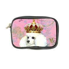 White Poodle Princess Coin Purse from ArtsNow.com Front