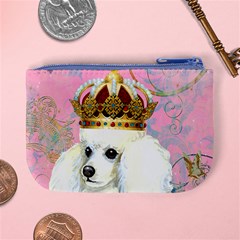 White Poodle Princess Mini Coin Purse from ArtsNow.com Back