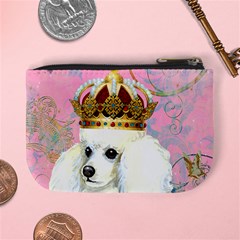 White Poodle Princess Mini Coin Purse from ArtsNow.com Back