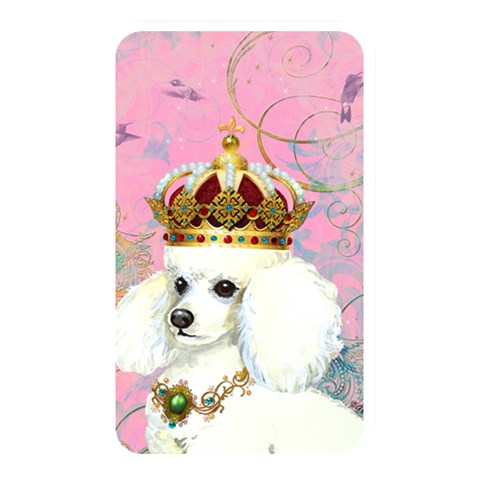 White Poodle Princess Memory Card Reader (Rectangular) from ArtsNow.com Front