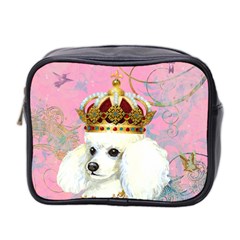 White Poodle Princess Mini Toiletries Bag (Two Sides) from ArtsNow.com Front