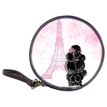 Black Poodle Eiffel Tower in Pink Classic 20-CD Wallet