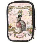 Black Poodle Marie Antoinette Compact Camera Leather Case