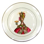 Marie Antoinette Peacock n Cupcakes Porcelain Plate