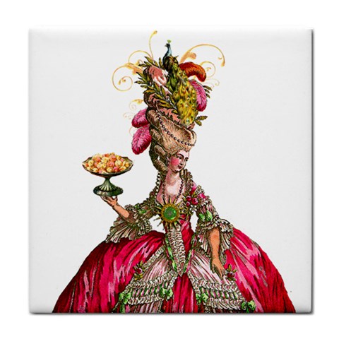 Marie Antoinette Peacock n Cupcakes Face Towel from ArtsNow.com Front
