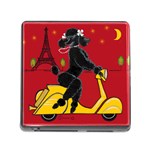 Scooter Blk Poo Square Memory Card Reader with Storage (Square)