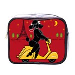 Scooter Blk Poo Square Mini Toiletries Bag (One Side)