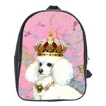 White Poodle Princess School Bag (Large)
