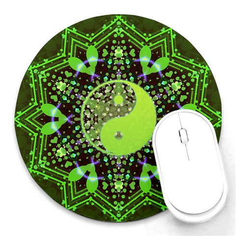 BluePod Star Round Mousepad from ArtsNow.com Front