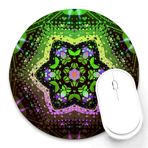 Pastalia Star Art Round Mousepad from ArtsNow.com Front