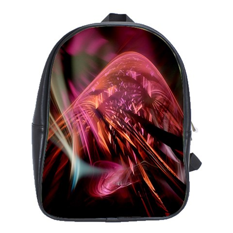 Fractalart Pinkhill By Webgrrl School Bag (Large) from ArtsNow.com Front