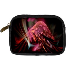 Fractalart Pinkhill By Webgrrl Digital Camera Leather Case from ArtsNow.com Front