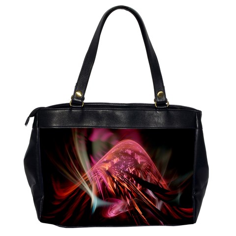 Fractalart Pinkhill By Webgrrl Oversize Office Handbag (Two Sides) from ArtsNow.com Back