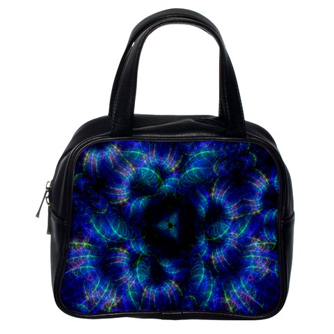 Fractal Blue Dreams Classic Handbag (Two Sides) from ArtsNow.com Back