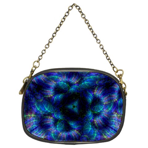 Fractal Blue Dreams Chain Purse (Two Sides) from ArtsNow.com Back