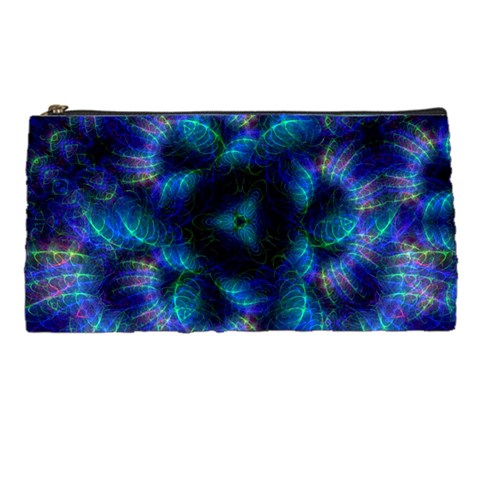 Fractal Blue Dreams Pencil Case from ArtsNow.com Front