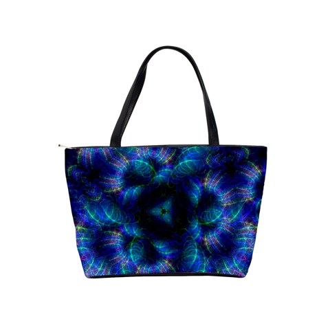 Fractal Blue Dreams Classic Shoulder Handbag from ArtsNow.com Back