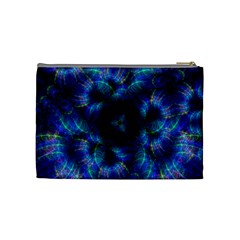 Fractal Blue Dreams Cosmetic Bag (Medium) from ArtsNow.com Back