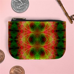 Fractal Fluro 005 Mini Coin Purse from ArtsNow.com Front