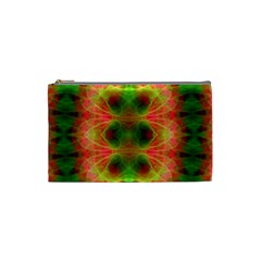 Fractal Fluro 005 Cosmetic Bag (Small) from ArtsNow.com Front