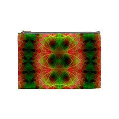 Fractal Fluro 005 Cosmetic Bag (Medium) from ArtsNow.com Front