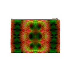 Fractal Fluro 005 Cosmetic Bag (Medium) from ArtsNow.com Back