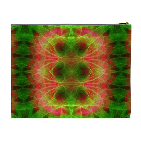 Fractal Fluro 005 Cosmetic Bag (XL) from ArtsNow.com Back