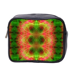 Fractal Fluro 005 Mini Toiletries Bag (Two Sides) from ArtsNow.com Front