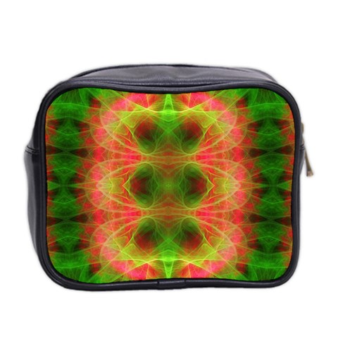 Fractal Fluro 005 Mini Toiletries Bag (Two Sides) from ArtsNow.com Back