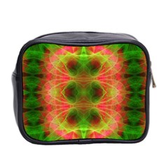 Fractal Fluro 005 Mini Toiletries Bag (Two Sides) from ArtsNow.com Back