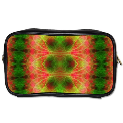 Fractal Fluro 005 Toiletries Bag (Two Sides) from ArtsNow.com Front