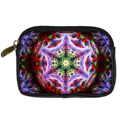 Fractalart PurWeb Digital Camera Leather Case from ArtsNow.com Front