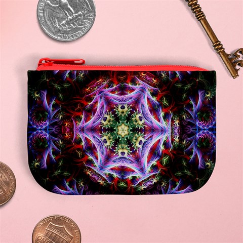 Fractalart PurWeb Mini Coin Purse from ArtsNow.com Front