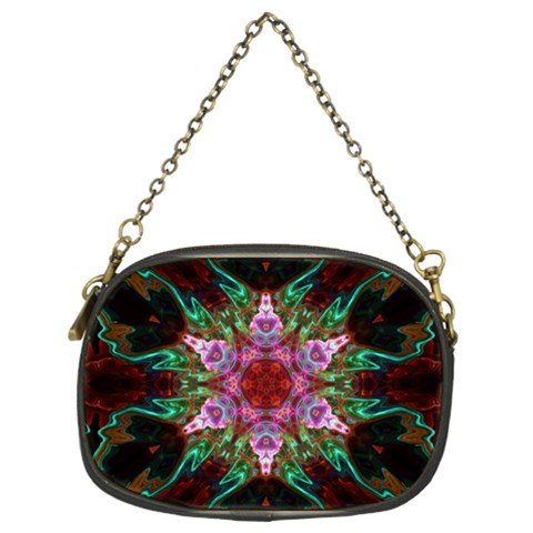 Fractal Pink Star Chain Purse (Two Sides) from ArtsNow.com Back